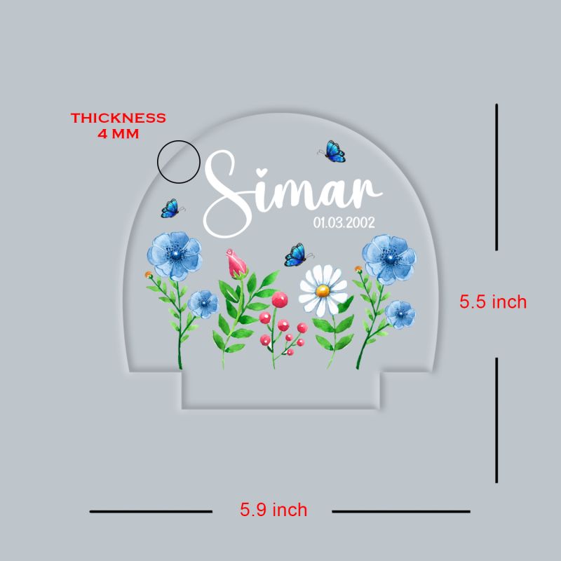 Personalized Name Led Lamp Gift for Girls, Boys, Kids, Girlfriend, Boyfriend, Husband, Wife Custom Name Light Bedside Desk Table Lamp 7 Color Changing Light